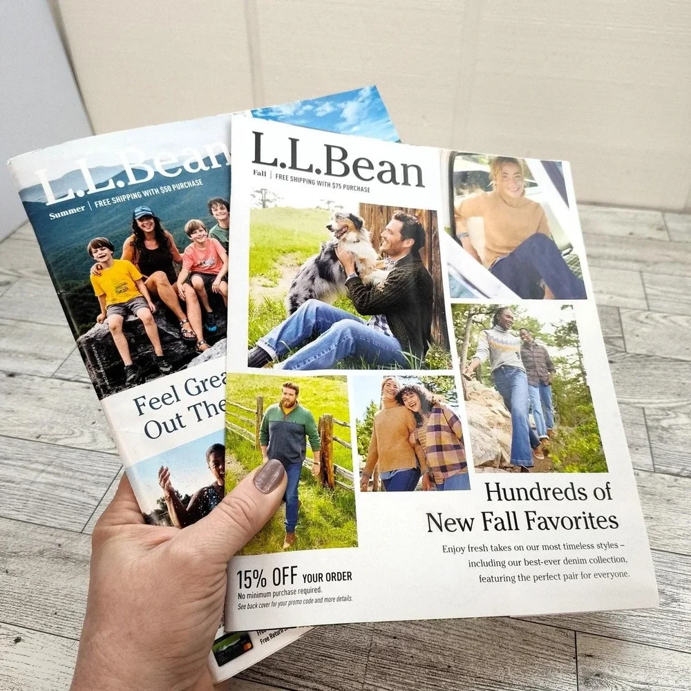 LL‎ Bean Catalog Lot 2023 Summer Fall Lookbooks Back Issues Set of 2 Reference